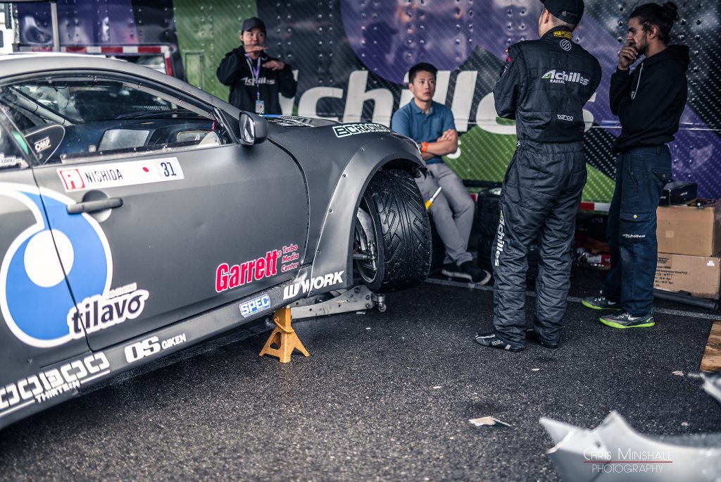 Robbie Nishida Infiniti G37 Formula Drift Car equipped with Voodoo13 Suspension arms