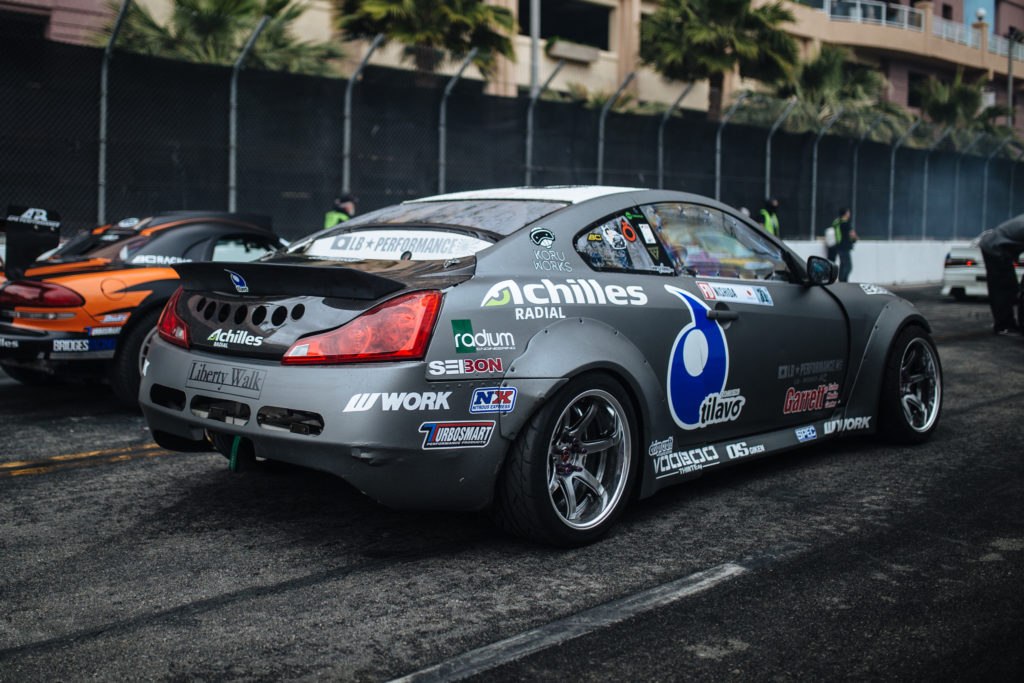 Robbie Nishida Infiniti G37 Formula Drift Car equipped with Voodoo13 Suspension arms