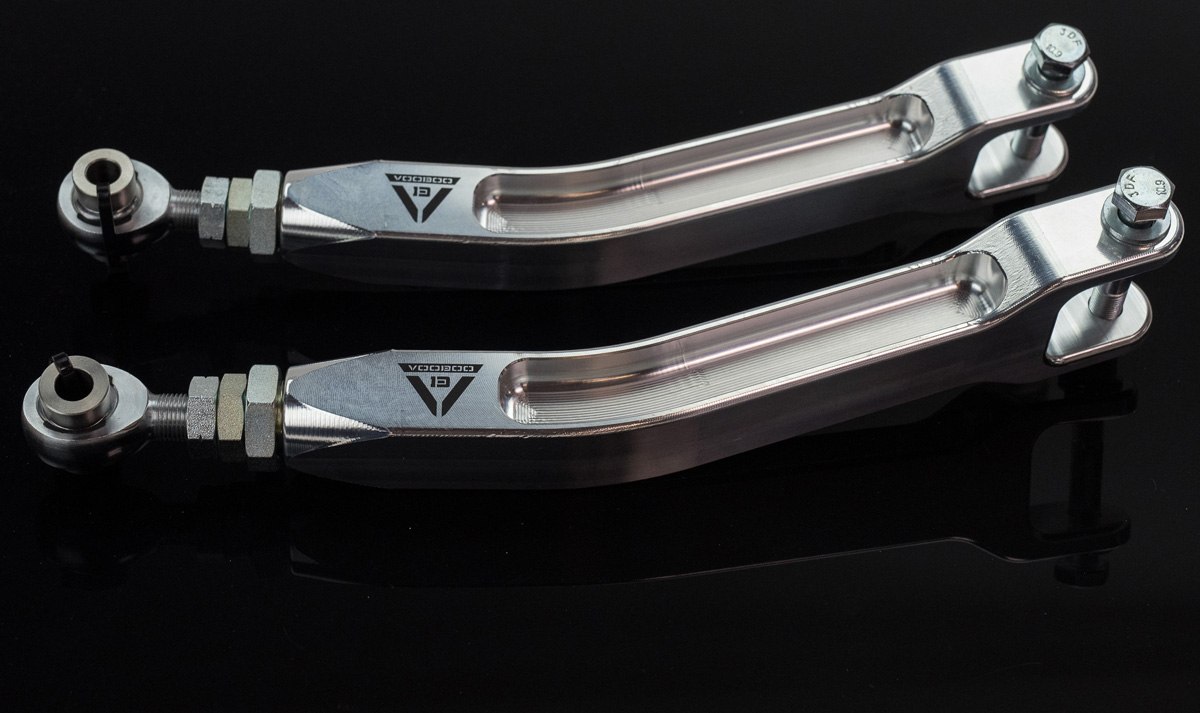 Voodoo13 High Clearance Rear Toe Arms for Nissan 240sx 89-94 S13 - Voodoo13  - Made in the USA, suspension for street, drift and road racing